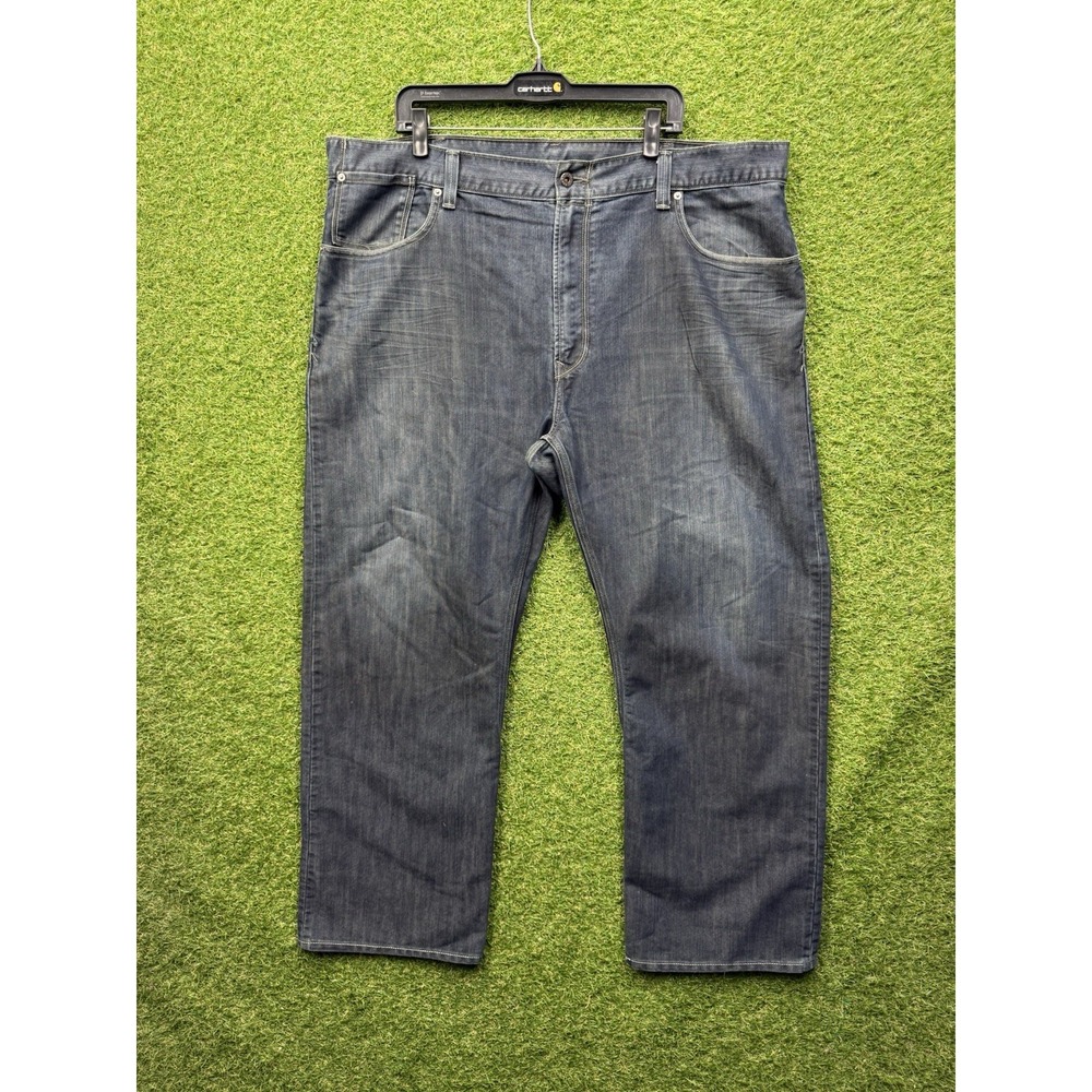 Levis 559 Jeans Mens 44X30 Blue Dyed Denim Relaxed Straight Fit Pocket Flaps